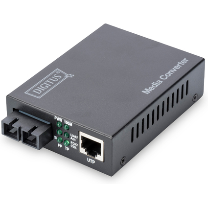 DIGITUS convertisseur mdia Fast Ethernet, SC/RJ45,multimode