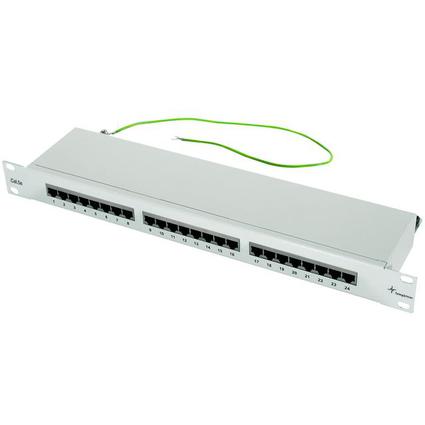 Telegrtner Panneau de brassage 19", cat.5e, 24x RJ45,blind