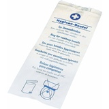 PAPSTAR sac hyginique en papier, imprim, blanc