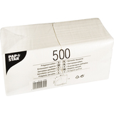 PAPSTAR Serviette, 330 x 330 mm, 1 couche, blanc
