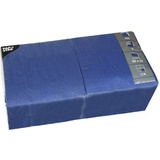 PAPSTAR Serviettes, 320 x 320 mm, 3 couches, bleu fonc