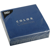 PAPSTAR Serviettes, 320 x 320 mm, 3 couches, bleu fonc