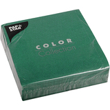PAPSTAR Serviettes, 320 x 320 mm, 3 couches, vert fonc