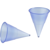 STARPAK gobelet conique en plastique, bleu transparent