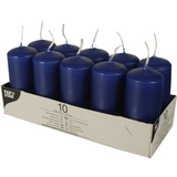 STARPAK bougie cylindrique, diamtre: 40 mm, bleu fonc