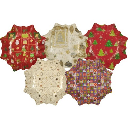STARPAK Assiette de l'Avent forme toile, diamtre: 280 mm