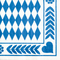 PAPSTAR Serviette  motif "Bleu bavarois", 330 x 330 mm