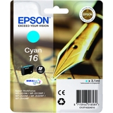EPSON encre N.16 pour EPSON workforce 2010/2510, cyan
