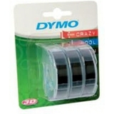 DYMO ruban d'estampage 3D, 9 mm x 3 m, noir