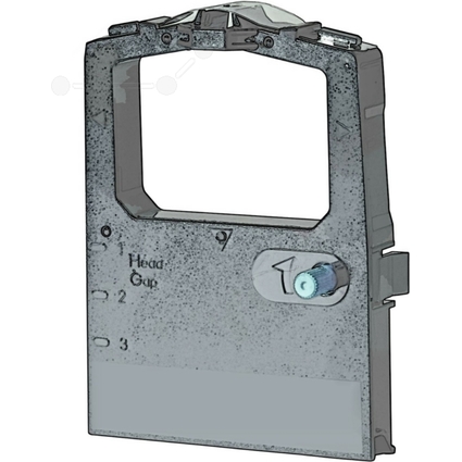 Kores Ruban encreur pour OKI ML 182/390, nylon, noir
