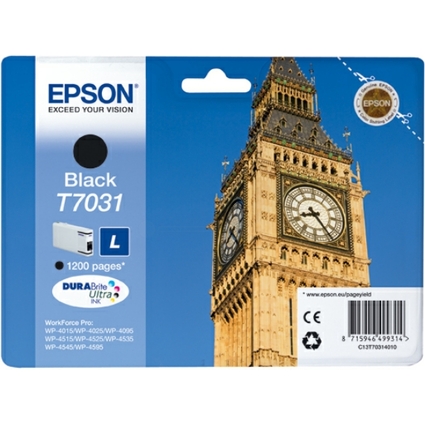 EPSON Encre pour EPSON WorkForcePro 4000/4500, noir, L