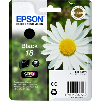EPSON Encre T1801 pour EPSON Expression Home XP, noir