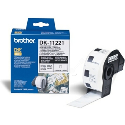 brother DK-11221 Etiquettes carres, 23 x 23 mm