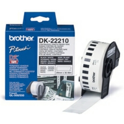 brother DK-22210 Etiquettes en continu papier, 29mm x 30,48m