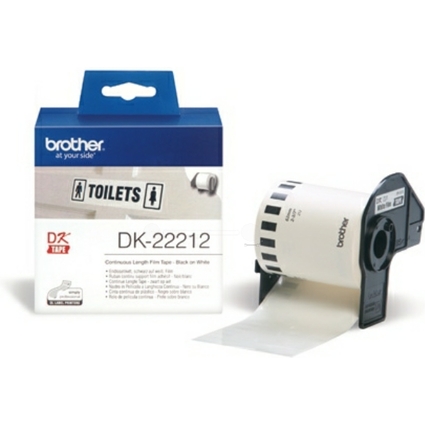 brother DK-22212 Film tiquettes en continu, 62 mm x 15,24 m