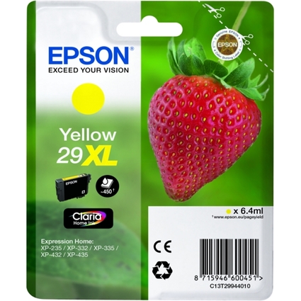 EPSON Encre 29XL pour EPSON Expression Home XP-235, jaune
