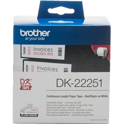 brother DK-22251 Etiquettes en continu papier, 62 m x 15,24m