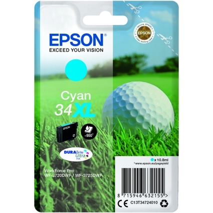 EPSON Encre pour EPSON WorkForcePro 3720/3725, cyan, XL