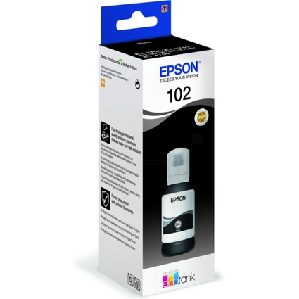 EPSON Encre 102 pour EPSON EcoTank, flacon, noir