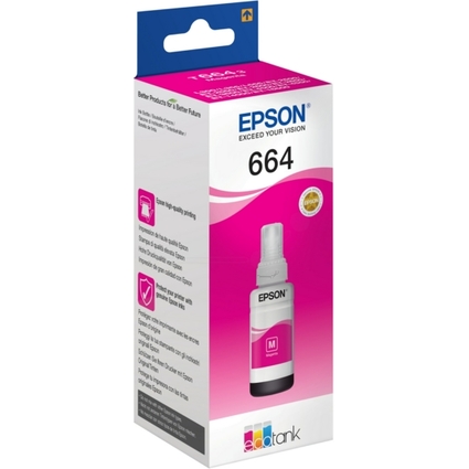 EPSON Encre T6643 pour EPSON EcoTank, flacon, magenta