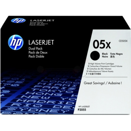 hp Toner pour LaserJet P2055, pack double, HC, noir