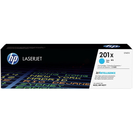 hp Toner hp 201X pour Color LaserJet Pro M252, cyan