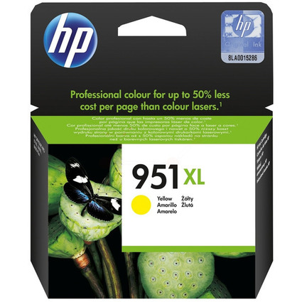 hp Encre hp 951XL pour OfficeJet Pro 8100, jaune