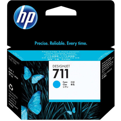 hp Encre hp 711 pour DesignJet T120, cyan