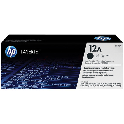 hp Toner 12A pour hp LaserJet 1010/1012/1015/3020, noir