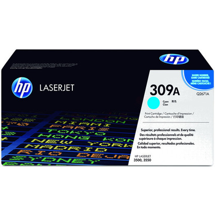 hp Toner hp 309A pour ColorLaserJet 3500, cyan