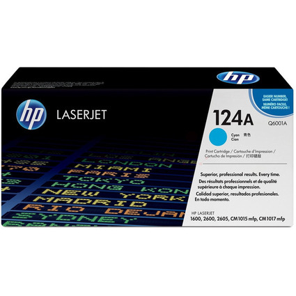 hp Toner hp 124A pour Color LaserJet 2600, cyan