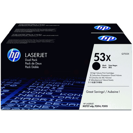 hp Toner pour hp LaserJet P2015/P2015X, HC, noir, 2 pices