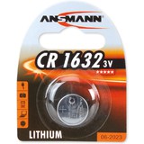 ANSMANN pile bouton en lithium CR1632, 3 Volt, blister d'1