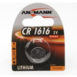ANSMANN pile bouton en lithium "CR1616", 3,0 Volt, blister