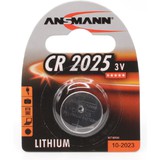 ANSMANN pile bouton en lithium "CR2025", 3,0 Volt, blister