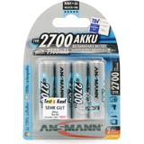 ANSMANN pile rechargeable nimh Premium, mignon AA, 2.700 mAh