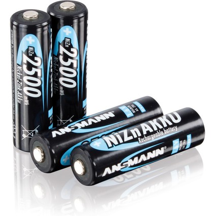 ANSMANN Pile rechargeable nickel-zinc, Mignon AA, 1.500 mAh