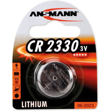 ANSMANN Pile bouton au lithium CR2330, 3,0 Volt, blister
