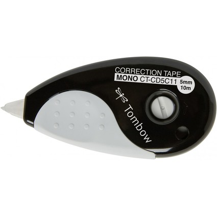 TOMBOW Rouleau correcteur "MONO grip", 5,0 mm x 10 m, noir