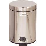 Rubbermaid poubelle  pdale, ronde, 5,6 litres, argent