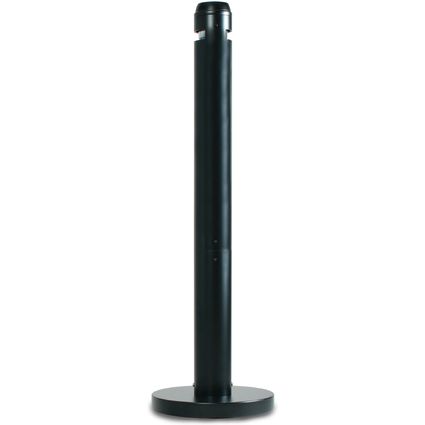 Rubbermaid Cendrier sur base Smockers' Pole, rond, noir