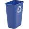 Rubbermaid Corbeille  papier, 39 litres, PE, bleu