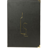 Securit carte des vins CLASSIC, A4, noir