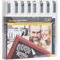 Securit Feutre-craie ORIGINAL MEDIUM, tui de 8, blanc