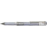 Pentel stylo roller  encre gel K230M, argent
