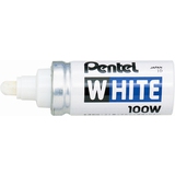 Pentel marqueur permanent X100W, pointe ogive, 3,0 mm, blanc