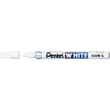 Pentel marqueur permanent X100W, pointe ogive, 1,3 mm, blanc