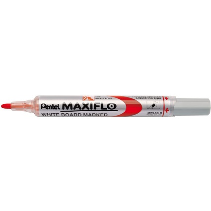 Pentel Marqueur pour tableau blanc MAXIFLO MWL5S, rouge