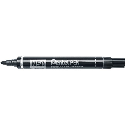 Pentel Marqueur permanent N50, pointe ogive, noir