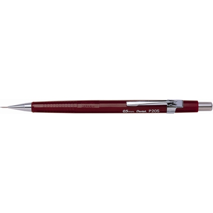 Pentel Porte-mines P 205, diamtre de mines: 0,5 mm, rouge